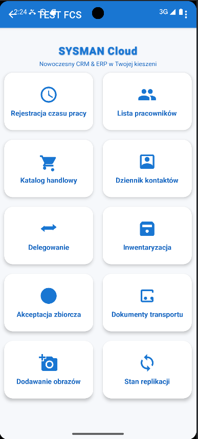 SysmanMobile demo 2